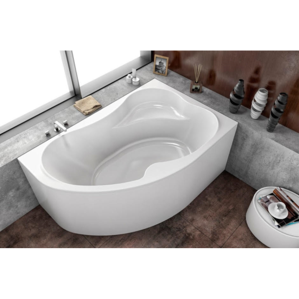 Акриловая ванна Kolpa-San Lulu 170х100 L белая, с каркасом, крепежем и экраном