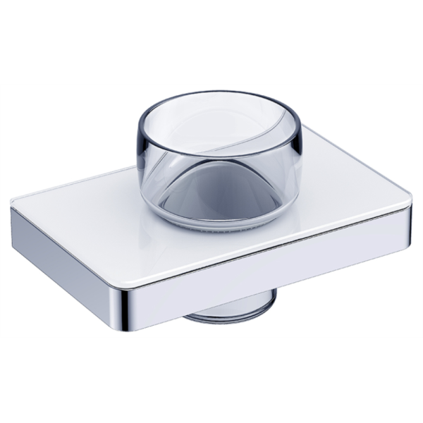 Стакан подвесной AVS Bishop, хром/белый