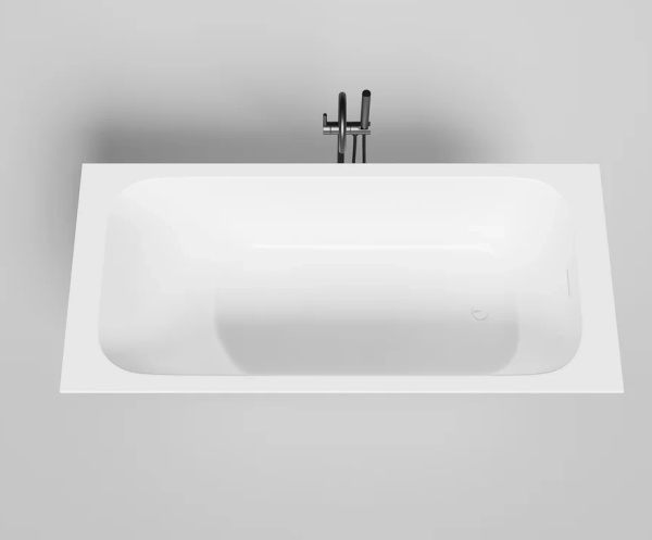 Ванна из искусственного камня Salini Orlando S-Sense 180x80 белая матовая с ножками