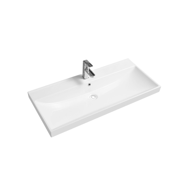 Тумба с раковиной AVS Вернисаж 100 белая