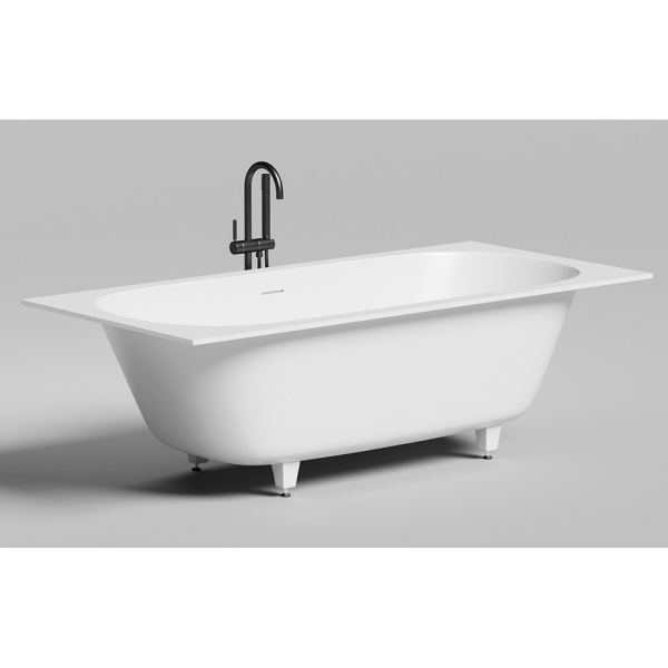 Ванна из искусственного камня Salini Ornella Axis KIT S-Sense 170x70 белая с ножками