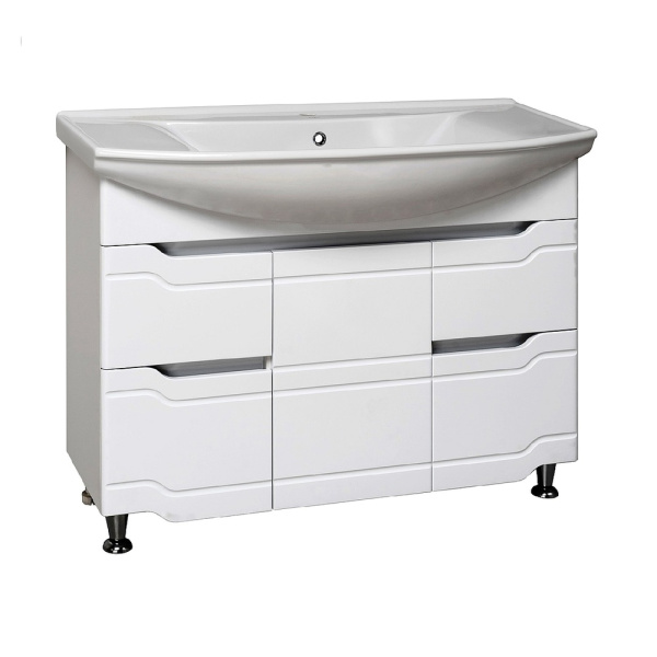 Тумба с раковиной Runo Стиль 00000001118+УТ000001524 105 см