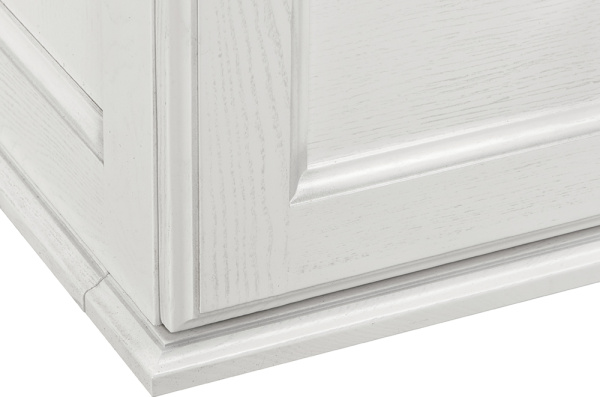 Тумба с раковиной ASB Wood Line Венеция 100 белая, патина серебро