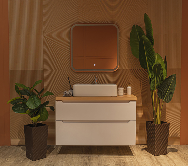 Зеркало с подсветкой AVS Байкал 70x69 см