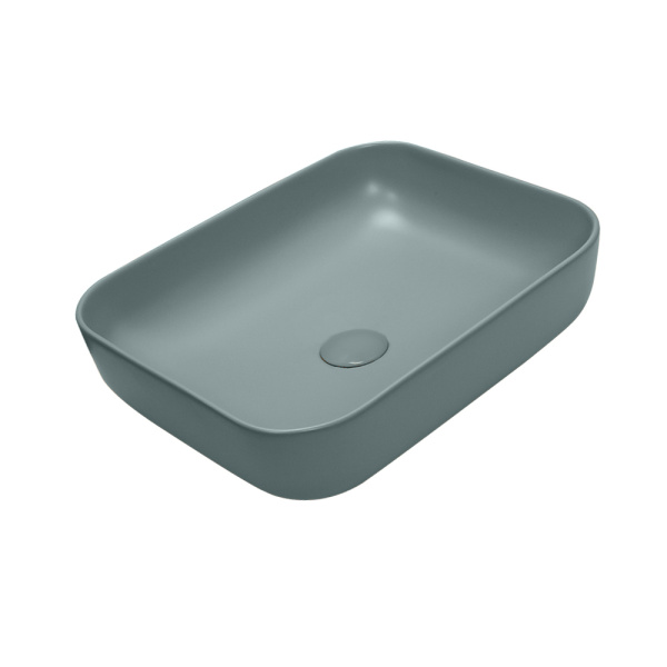 Раковина AVS Розал 50x39 зеленая матовая с донным клапаном