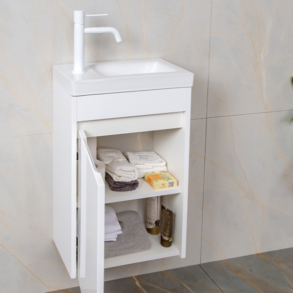 Тумба с раковиной AVS Миниатюра 40 L белая