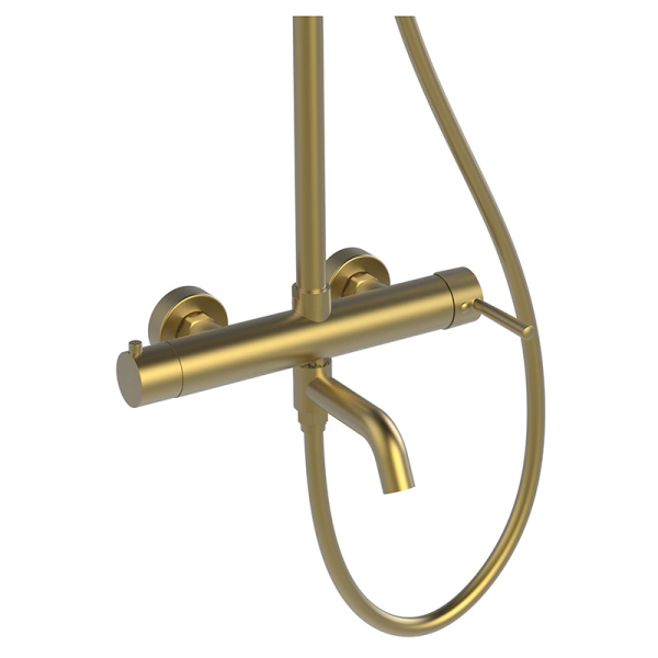 Душевая стойка AVS Slimmer брашированное золото