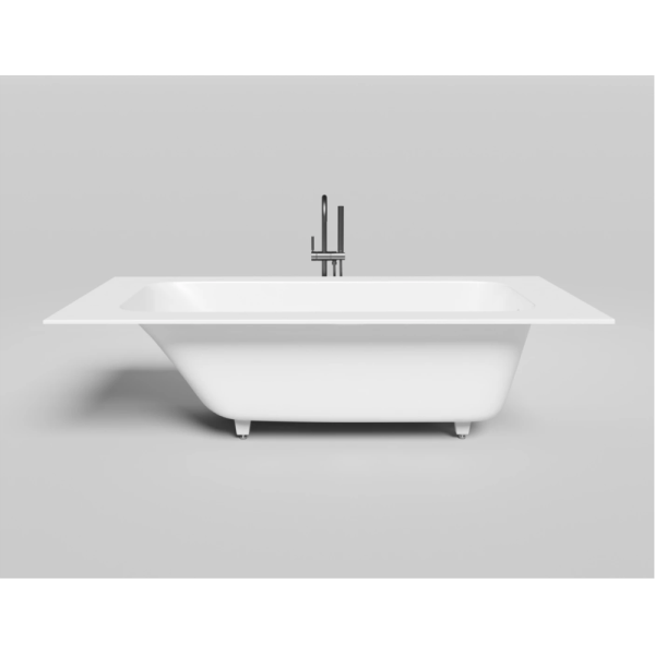 Ванна из искусственного камня Salini Orlando Vasta S-Sense 190х100 белая матовая, с ножками