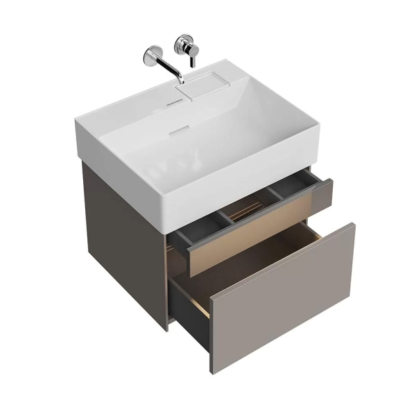 Тумба с раковиной Kerama Marazzi Logica 60 бежевая матовая