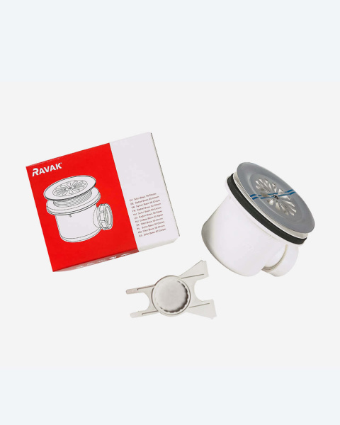 Сифон для поддона Ravak Basic X01308 90 хром