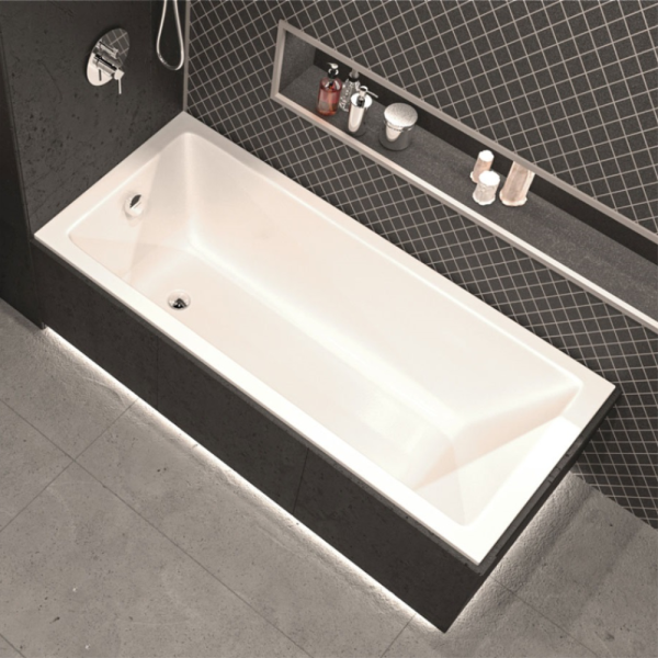 Акриловая ванна Whitecross Wave Slim 160х70 белая, без каркаса