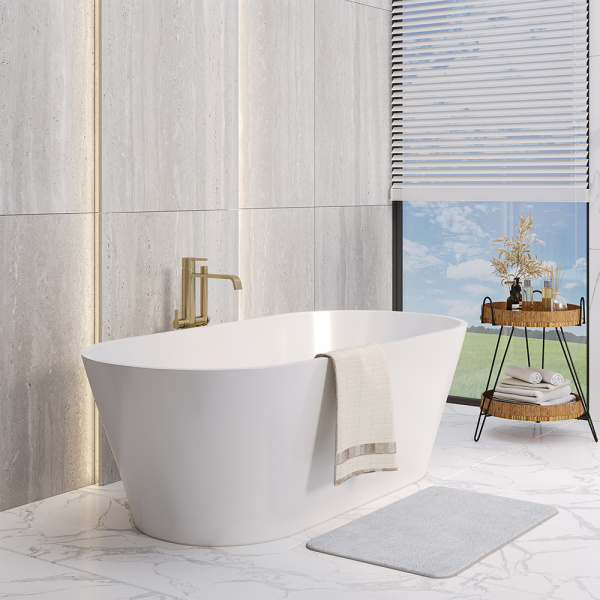 Ванна из искусственного камня Aqua de Marco Corsica 170x80 белая