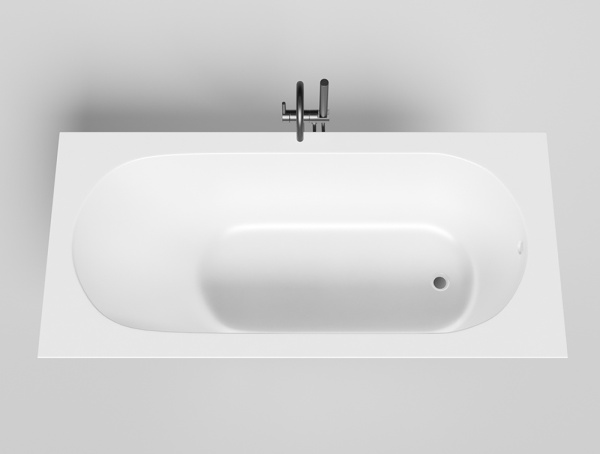 Ванна из искусственного камня Salini Ornella S-Stone 170х80 белая матовая, с ножками