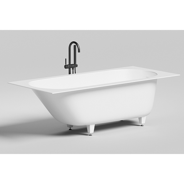 Ванна из искусственного камня Salini Ornella KIT S-Stone 180x80 белая матовая с ножками