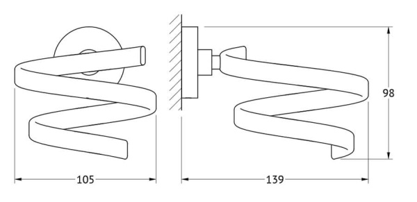 Держатель фена Harmonie Artwelle HAR 045