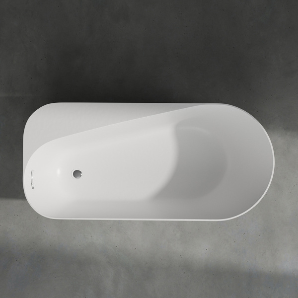 Акриловая ванна AVS Персея 170х80 белая с донным клапаном