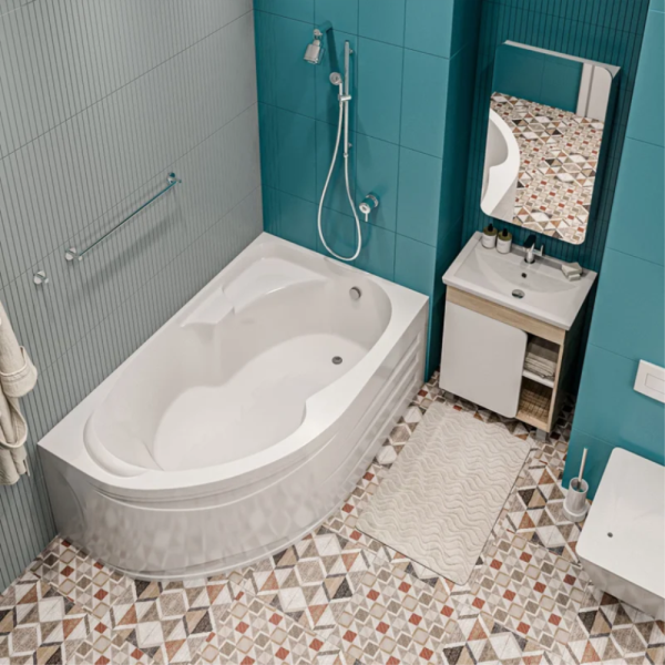 Акриловая ванна Marka One Diana 160x100 R белая, без каркаса