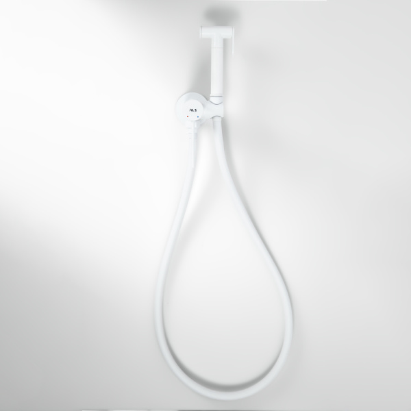 Гигиенический душ со смесителем AVS Slimmer белый матовый