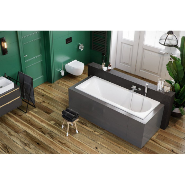 Акриловая ванна Excellent Aurum Slim 170x70 белая без каркаса