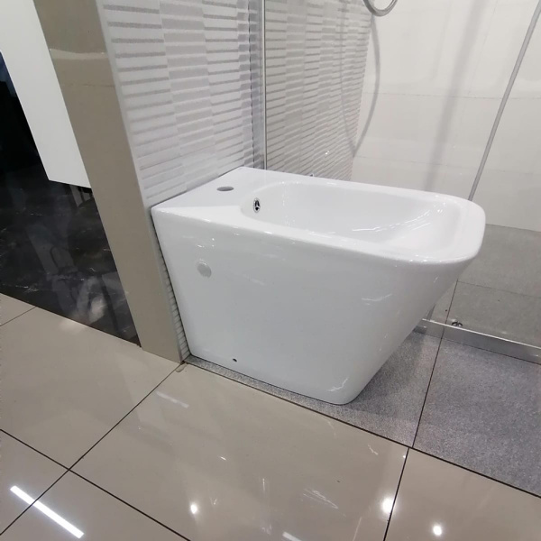 Биде напольное Sole Cube белое