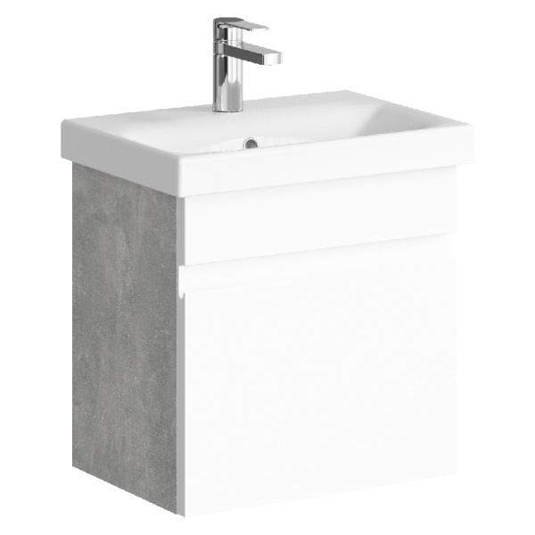 Тумба с раковиной Aqwella Smart SRT0105BS белая