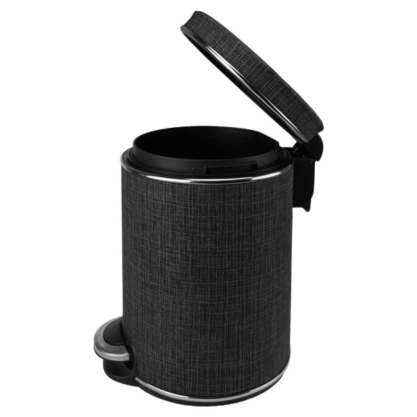 Ведро для мусора Geralis V-BBH-B 5 л серое/хром