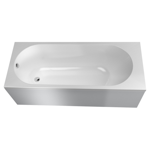 Акриловая ванна AVS Alta 170x70 белая с каркасом и экраном