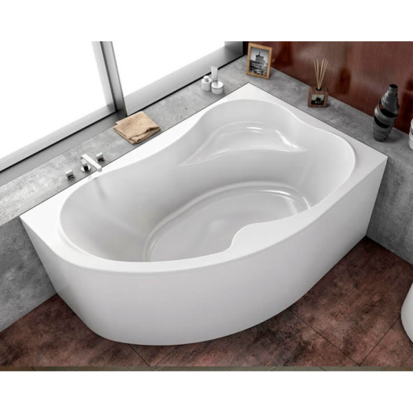 Акриловая ванна Kolpa-San Lulu 170х100 L белая, с каркасом и экраном