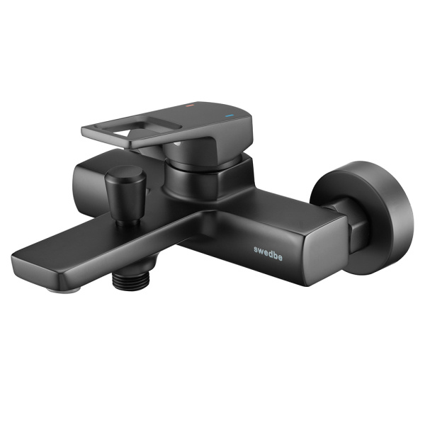 Комплект смесителей Swedbe Kronos 2010B+2030B черный матовый