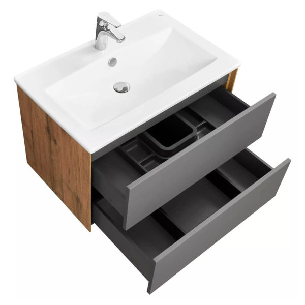 Тумба с раковиной подвесная 75 Сохо Акватон 1A2581K1AJA00