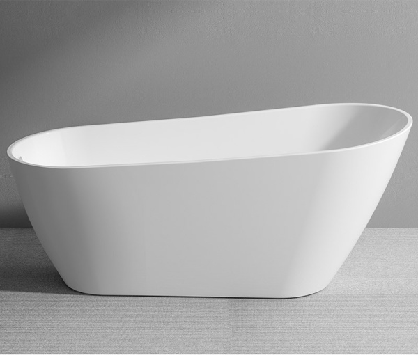 Акриловая ванна AVS Лилия 170х75 белая с донным клапаном