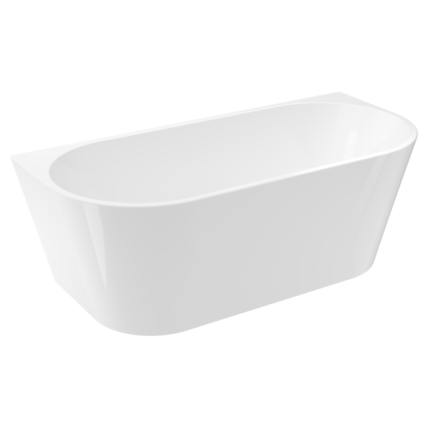 Акриловая ванна AVS Фрея 160x75 белая с донным клапаном