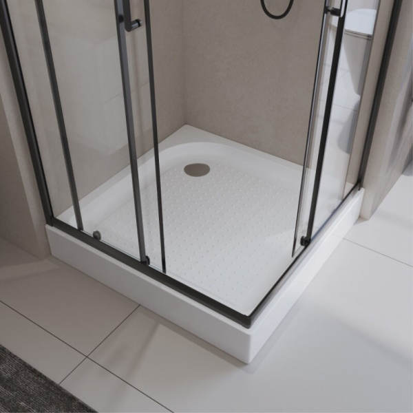 Поддон для душа BelBagno Tray 100x100 белый, квадратный, акрил, с сифоном