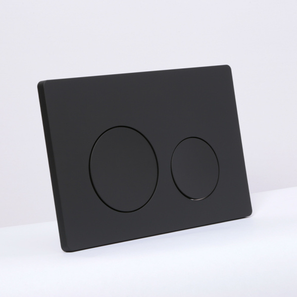 Клавиша смыва AVS черная матовая круглые кнопки