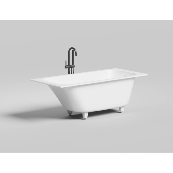 Ванна из искусственного камня Salini Orlando S-Sense 180х80 белая матовая, с ножками